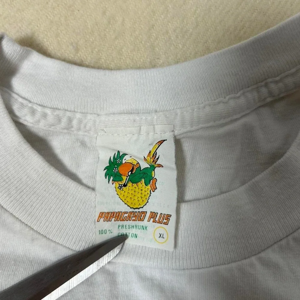 Vintage Acapulco‎  White T Shirt Mexico Aztec XLarge single stitch